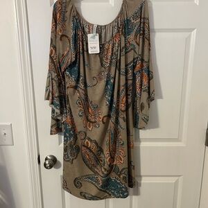 Paisley Print Women's Dress NWT